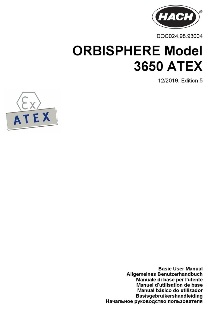 Hach ORBISPHERE 3650 Atex Quick manual