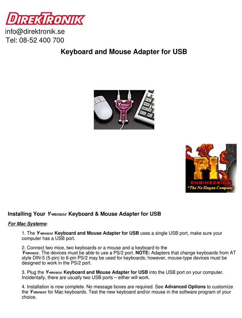 DirekTronik Y-mouse manual