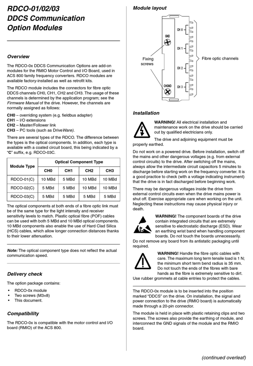 ABB RDCO-01 User manual