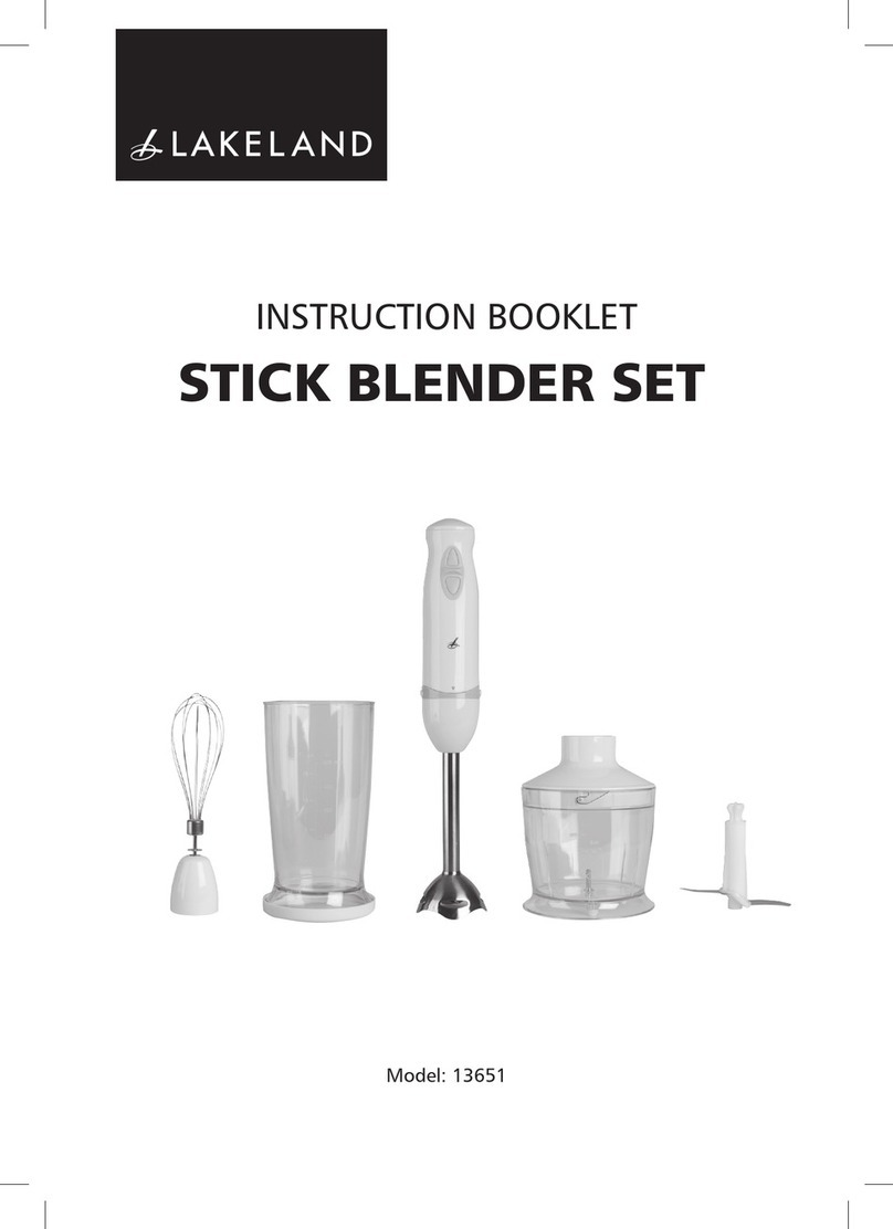 Lakeland MyKitchen 13651 Instruction booklet