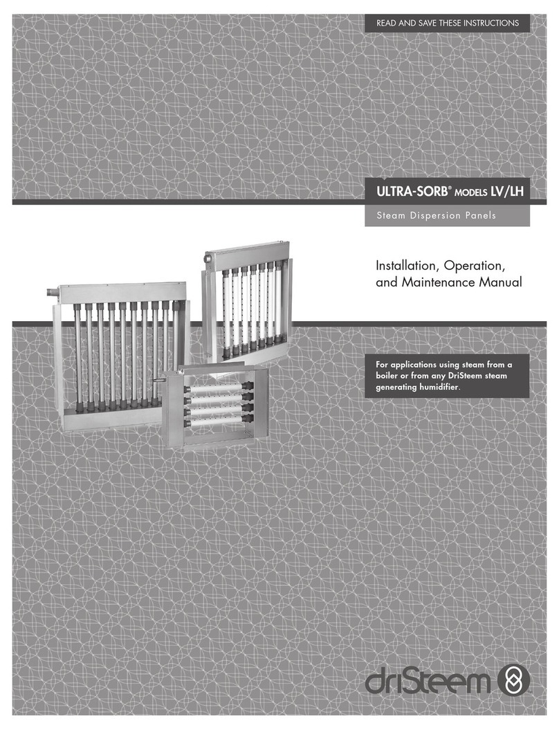 DriSteem Ultra-sorb LV Installation, operation and maintenance manual