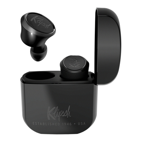 Klipsch T5 TRUE WIRELESS Installation manual