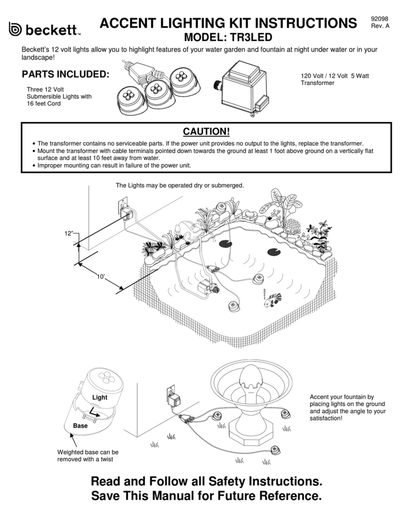 Beckett TR3LED instructions