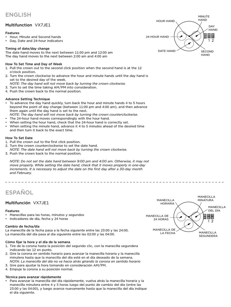 Relic VX7JE1 User manual