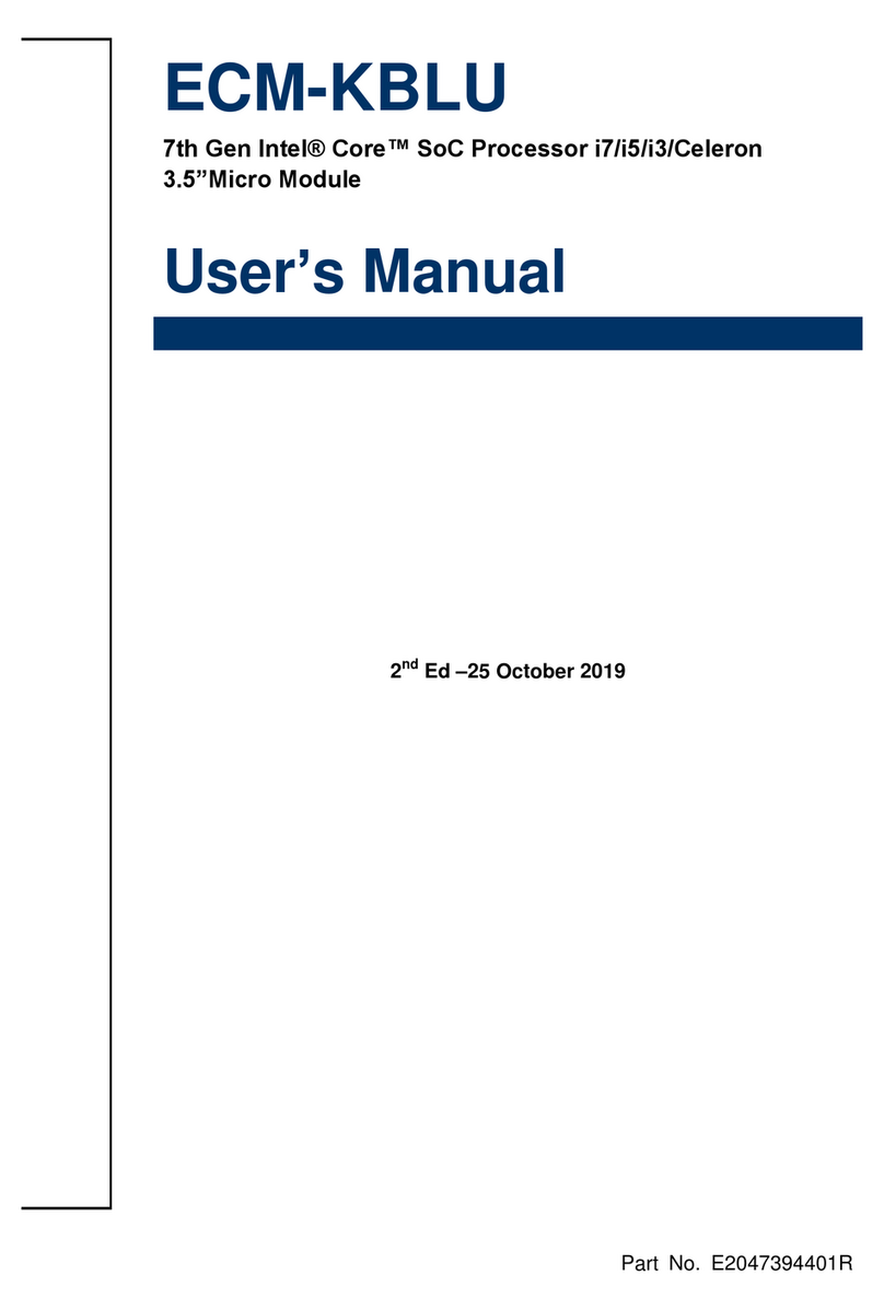 Avalue Technology ECM-KBLU User manual