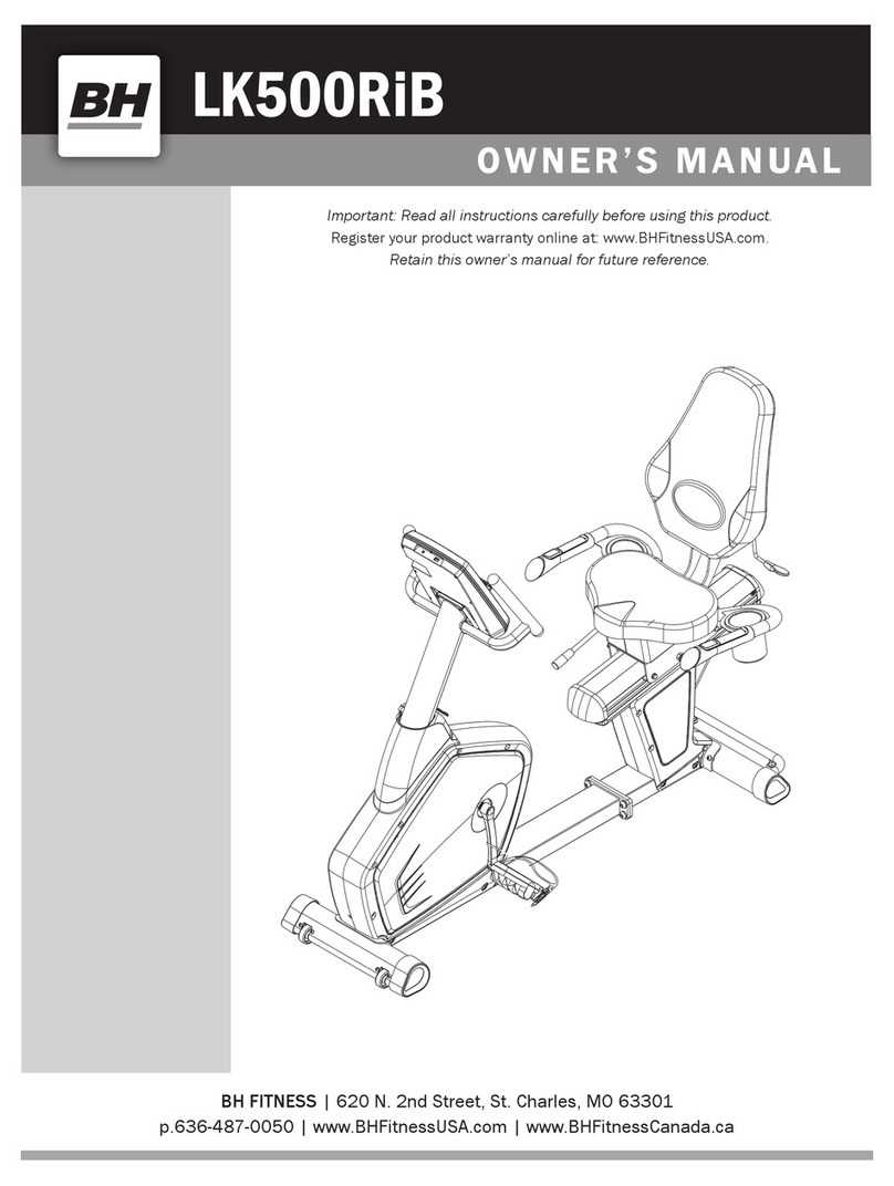 BH FITNESS LK500RiB owner's manual