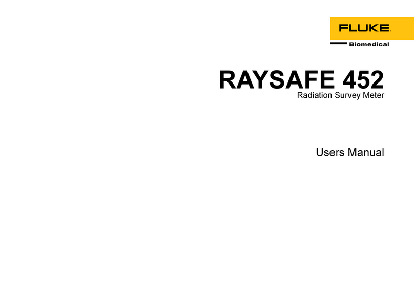 Fluke RaySafe 452 User manual Fluke RaySafe 452 User manual