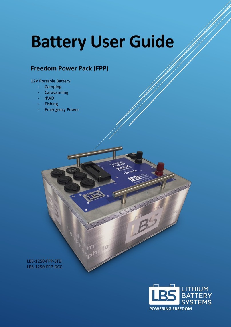 LBS Freedom Power Pack LBS-1250-FPP-STD User manual