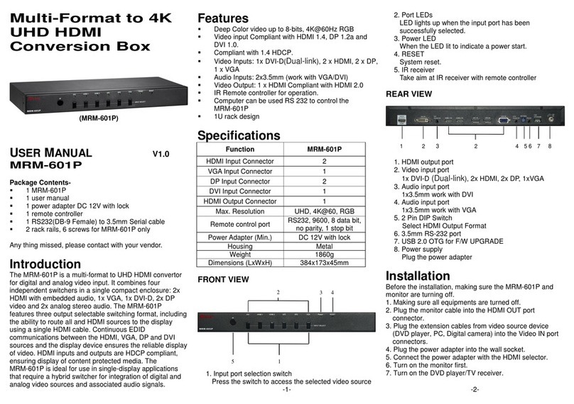 AVLink MRM-601P user manual