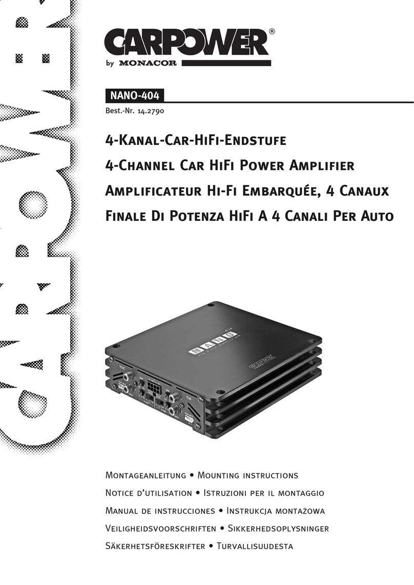 Monacor CARPOWER NANO-404 User manual