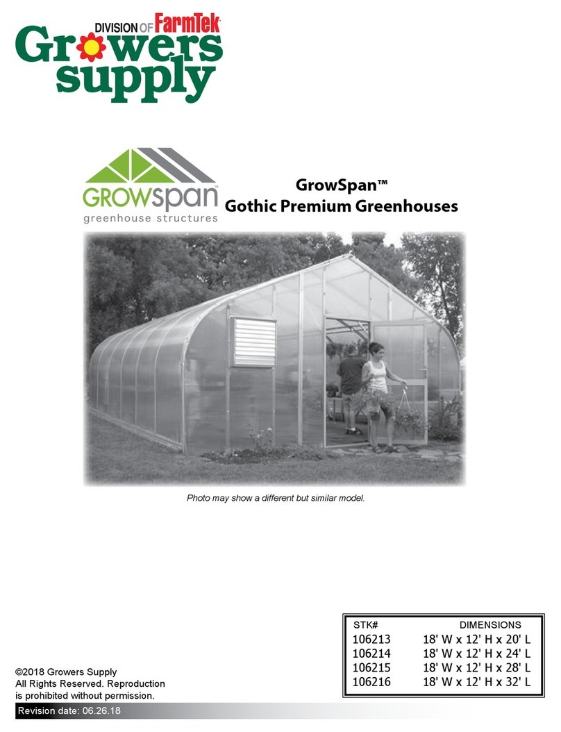 FarmTek GrowSpan Gothic Premium Series instructions