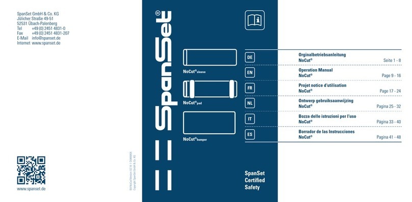 Spanset NoCut Series Operation manual