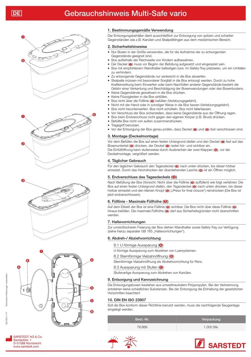 Sarstedt Multi-Safe vario User manual