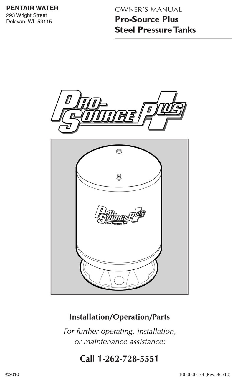 Pentair Pool Products Pro-Source Plus Series User manual