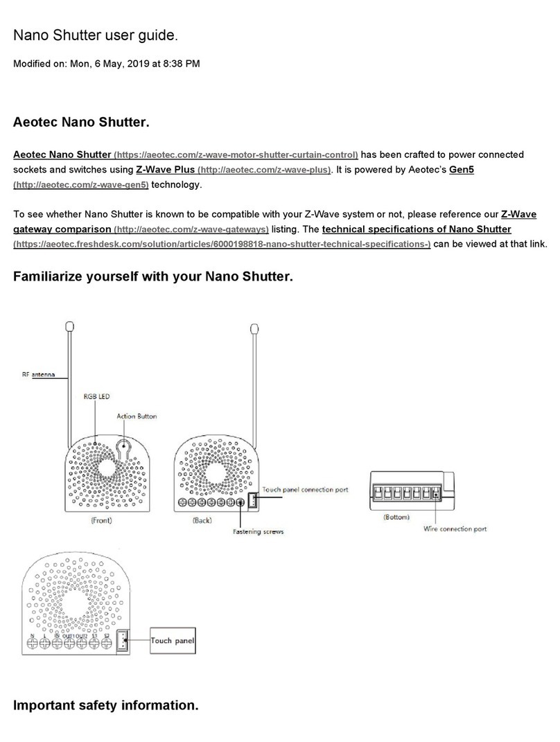 Aeon Labs Nano Shutter user guide