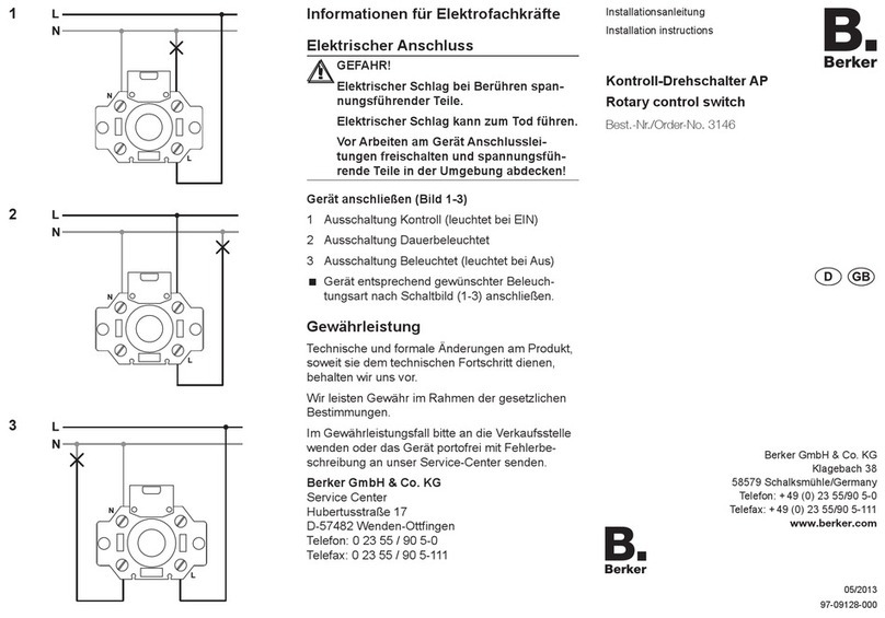 Berker 3146 User manual