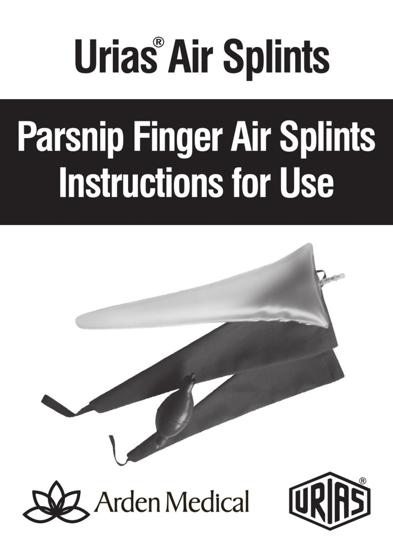 Arden Medical Urias Air Splints Instructions for use Arden Medical Urias Air Splints Instructions for use