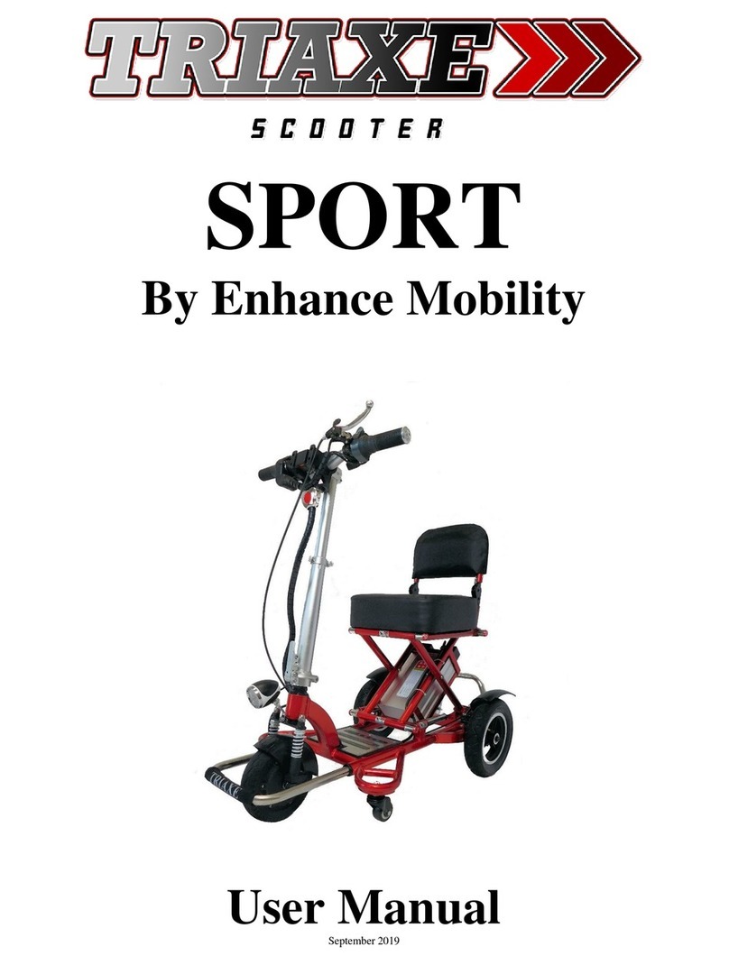 Enhance Mobility triaxe sport user manual