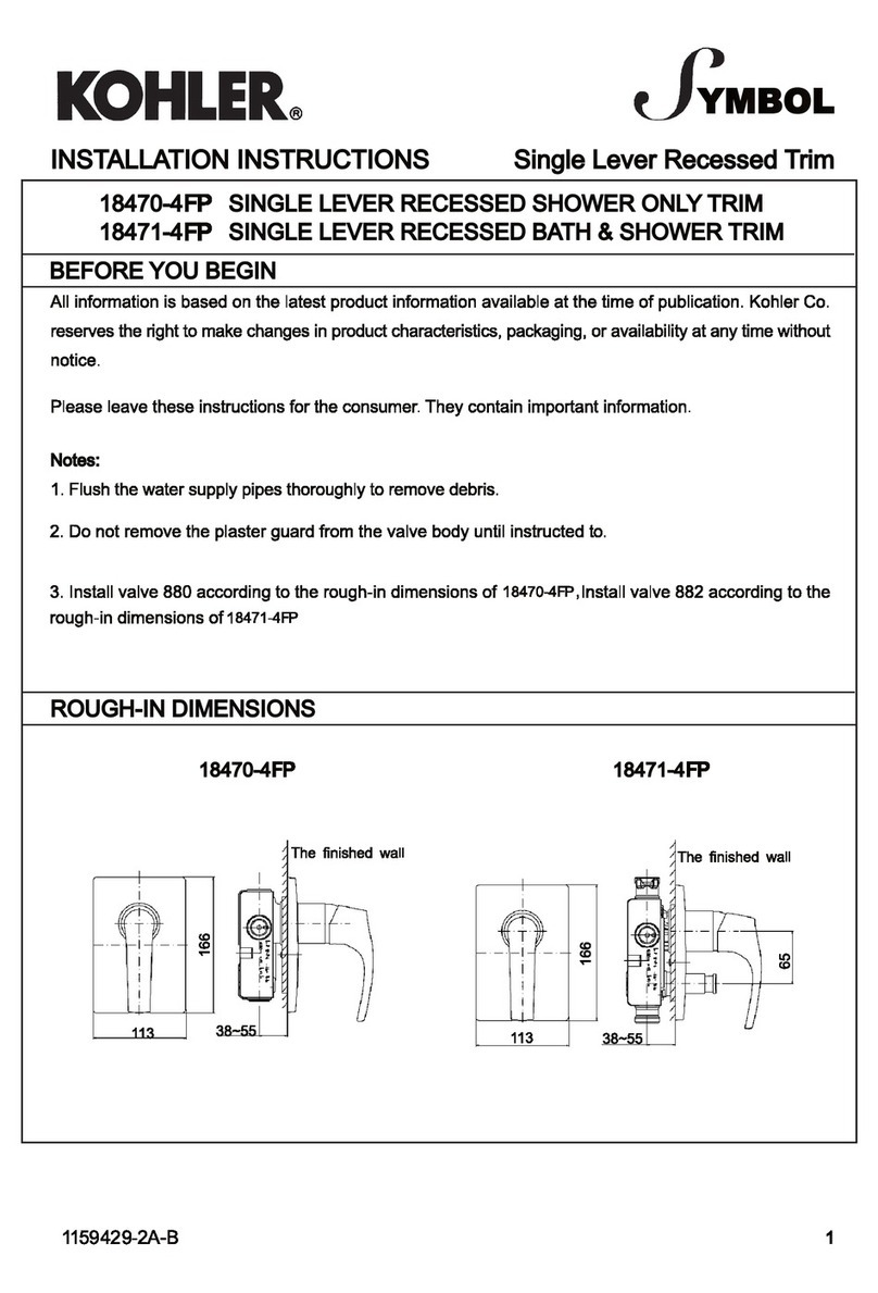 Kohler Symbol 18471-4FP User manual