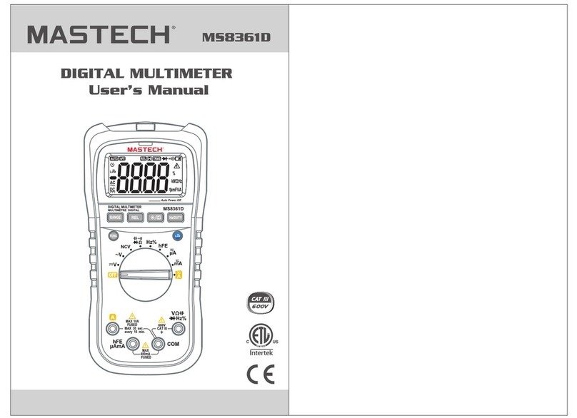Mastech MS8361D User manual
