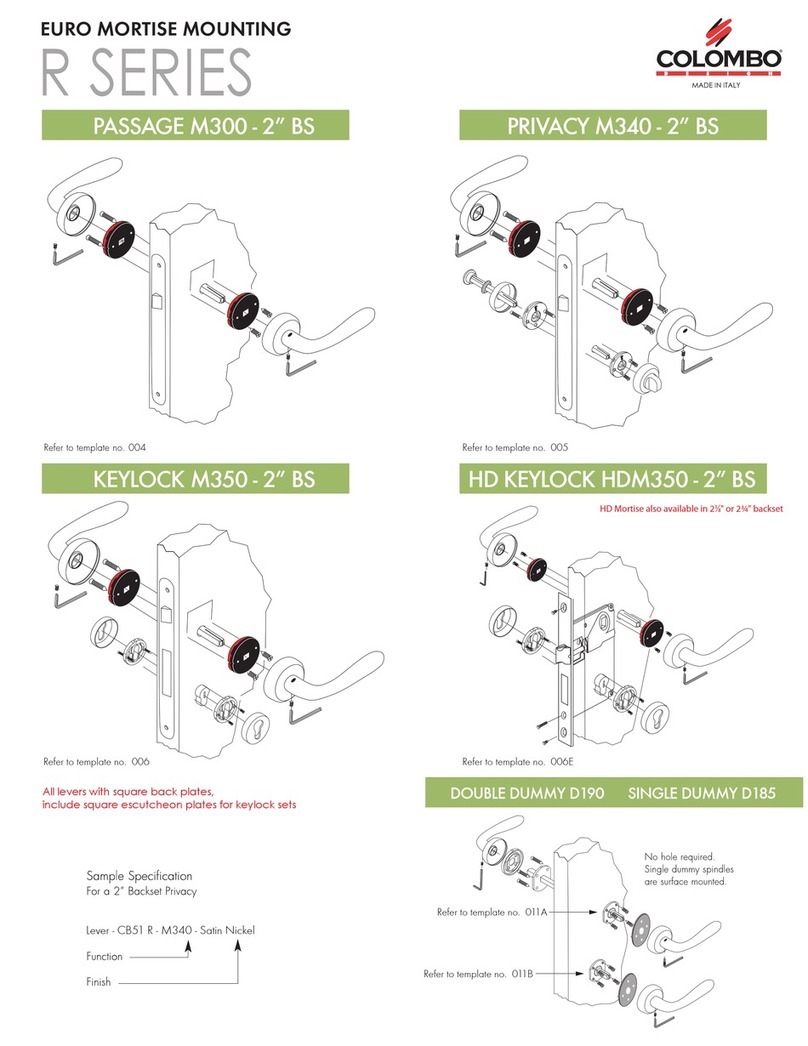 Colombo R Series Mounting manual