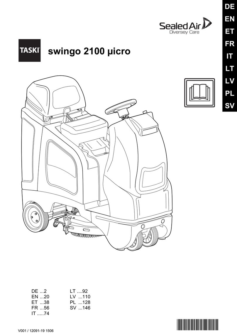 Sealed Air Diversey Care TASKI swingo 2100 micro manual
