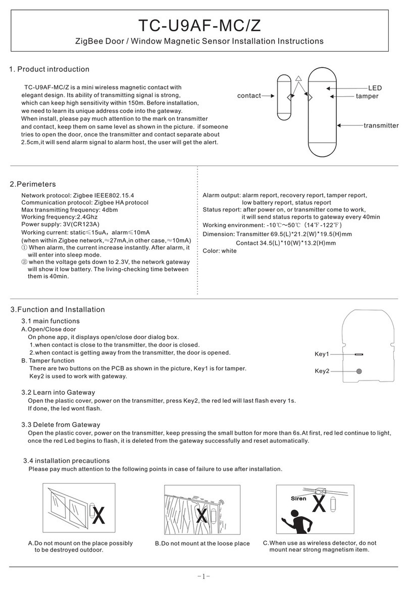 Taichuan TC-U9AF-MC/Z Installation instruction