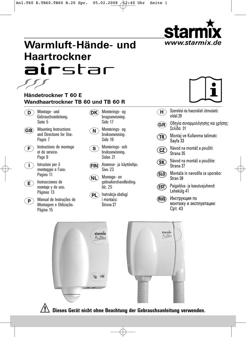 Starmix AirStar T 60 E User manual