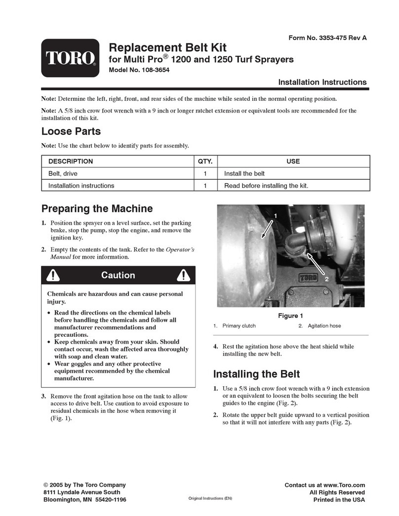 Toro 108-3654 installation instructions