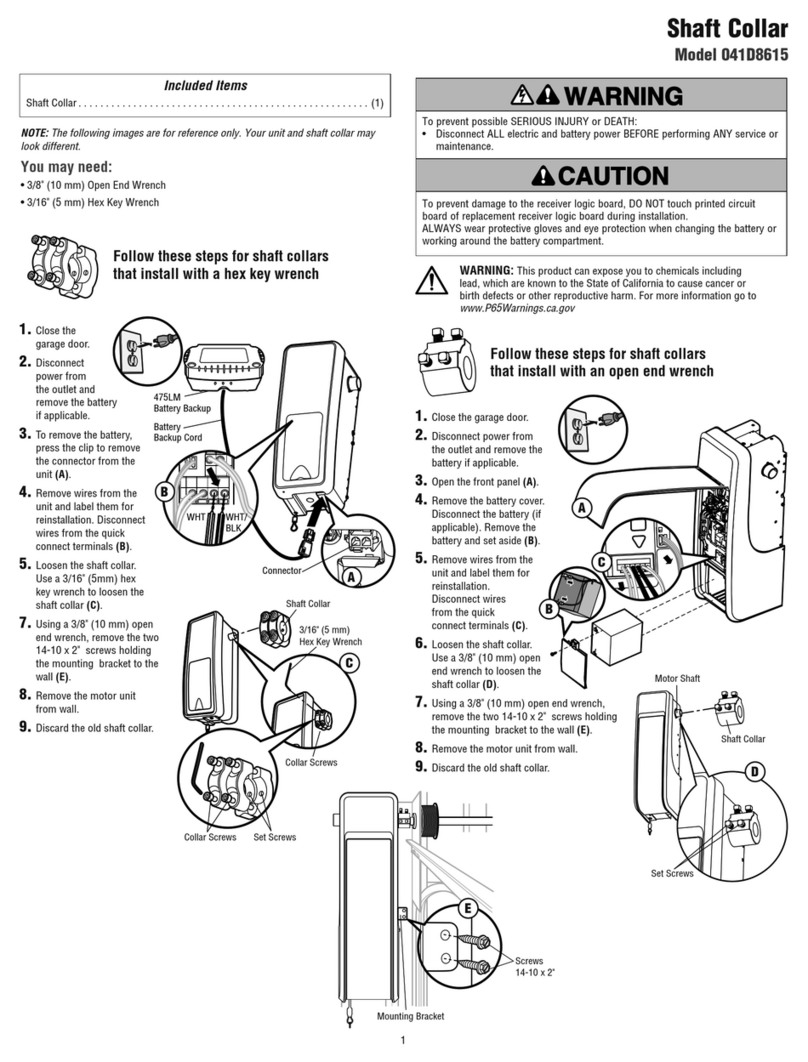 Chamberlain 041D8615 manual