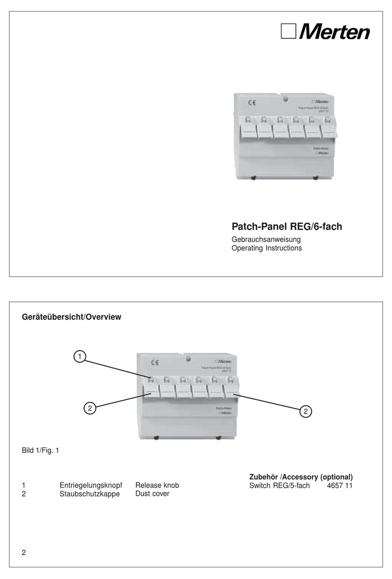 merten REG/6-fach operating instructions