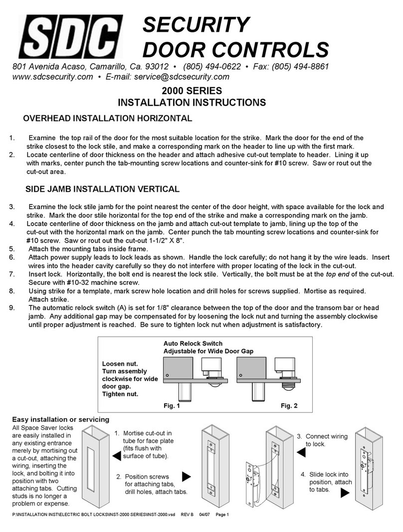 SDC 2000 Series installation instructions