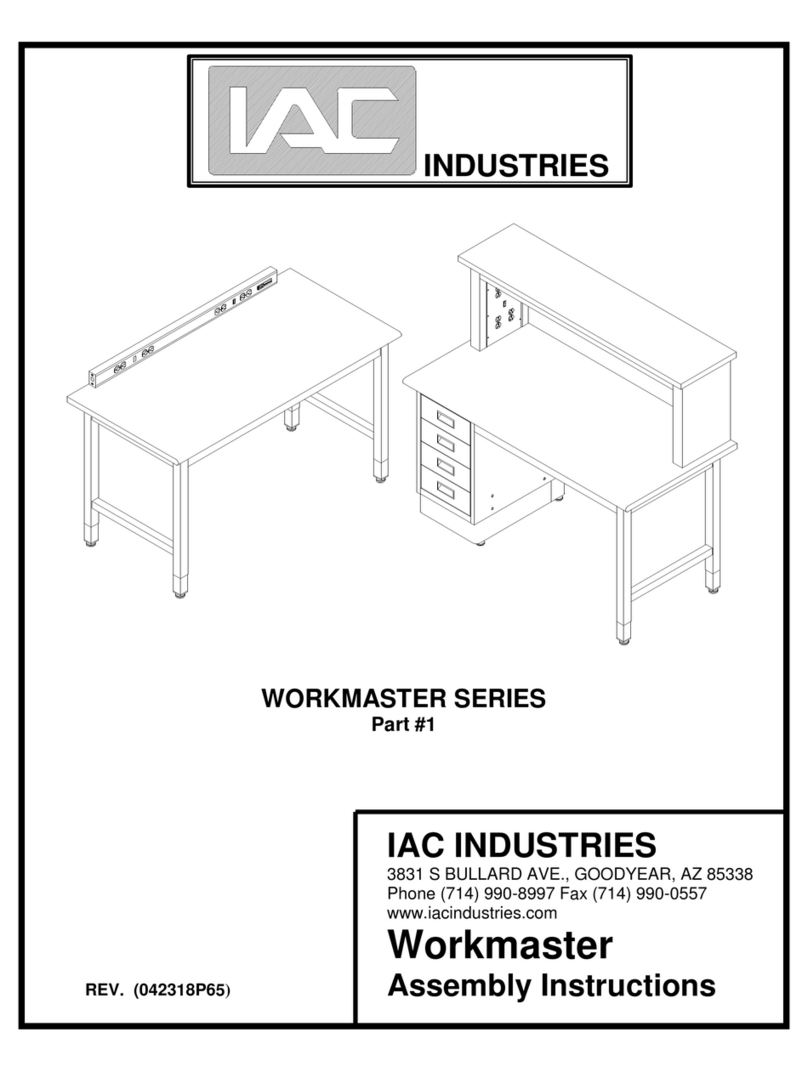 IAC INDUSTRIES Workmaster E Series Assembly instructions