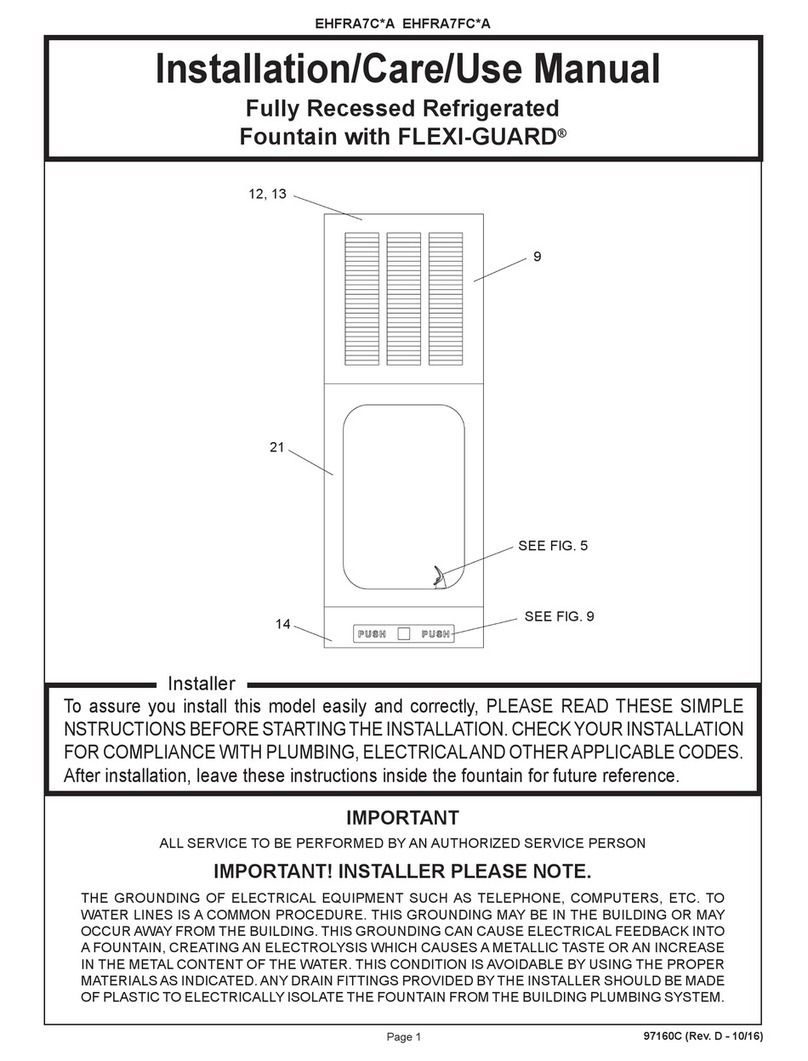 Elkay FLEXI-GUARD EHFRA7C A Series Installation manual
