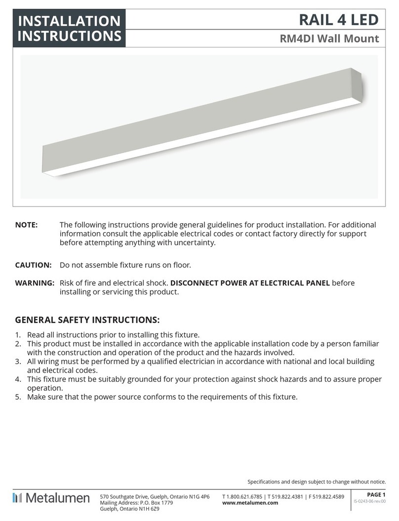 Metalumen RM4DI installation instructions