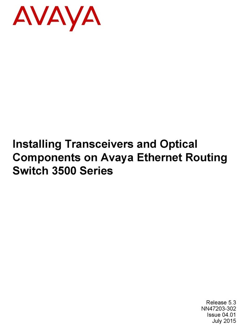 Avaya ERS 3500 Series User manual