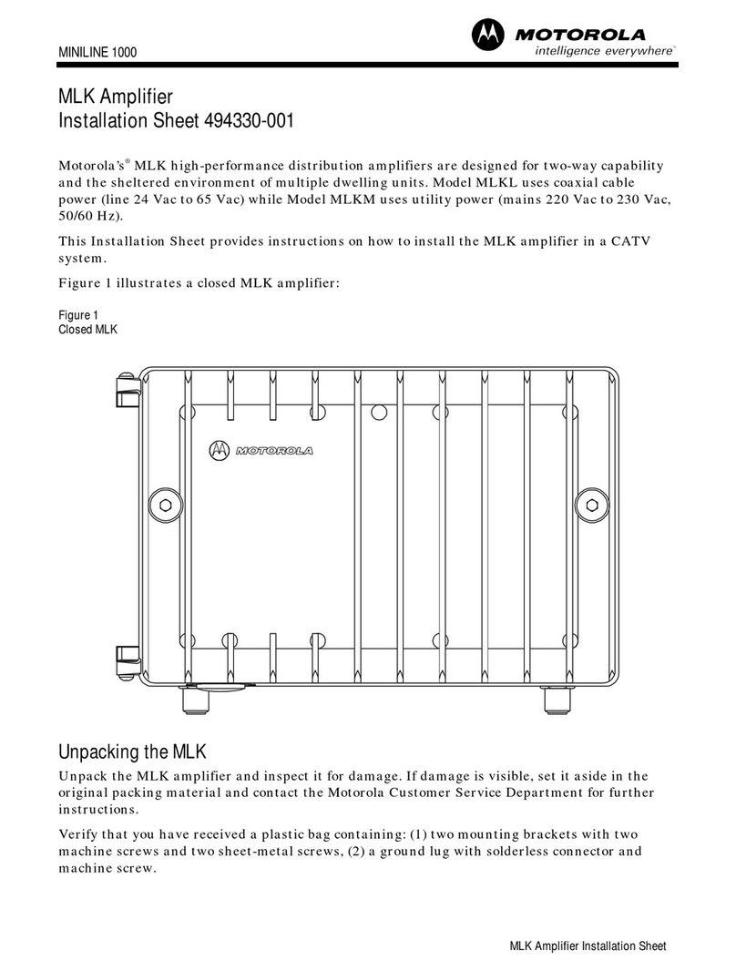Motorola MINILINE 1000 Series Assembly instructions