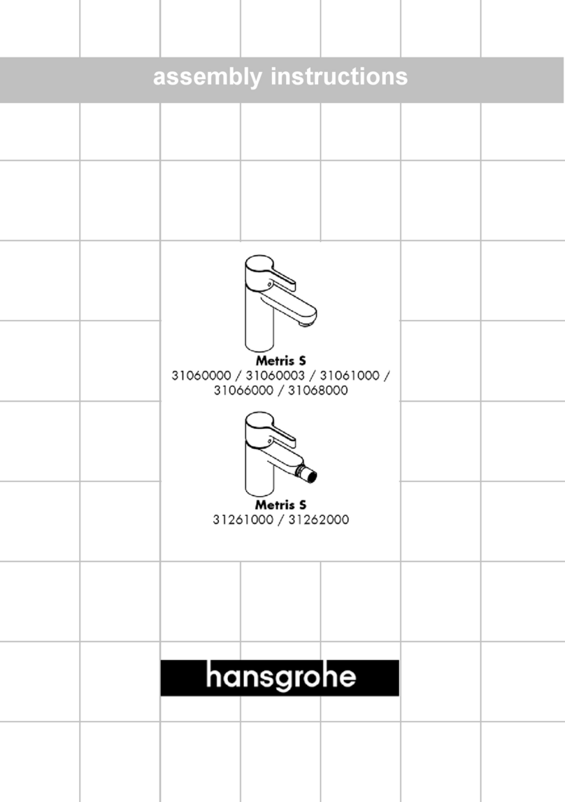 Hans Grohe Metris S 31060000 Assembly instructions
