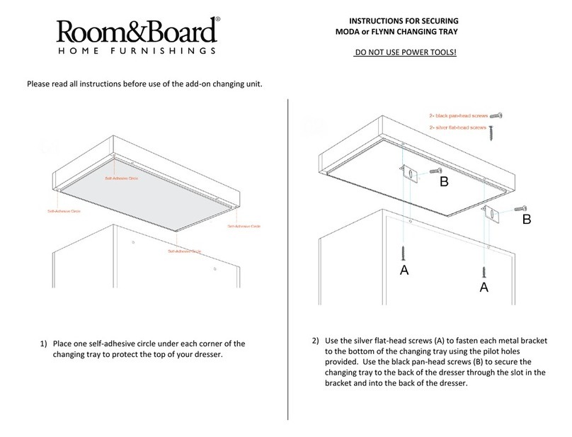 Room & Board FLYNN installation instructions Room & Board FLYNN installation instructions