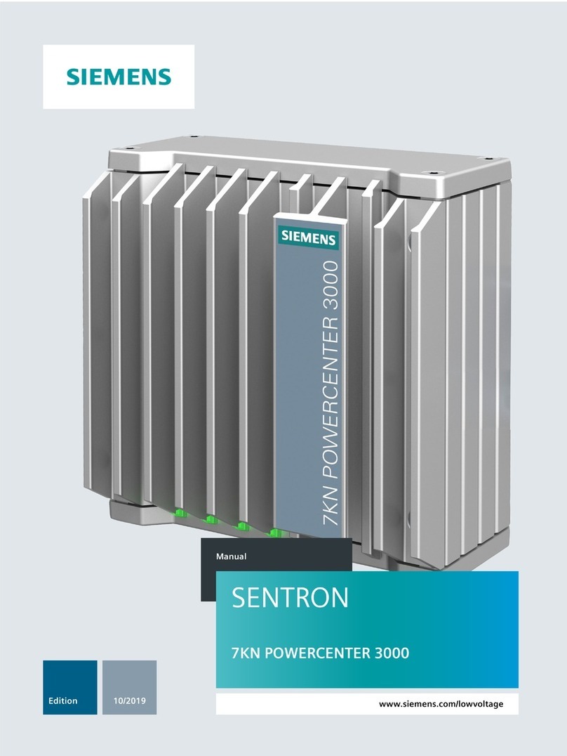 Siemens SENTRON 7KN POWERCENTER 3000 manual