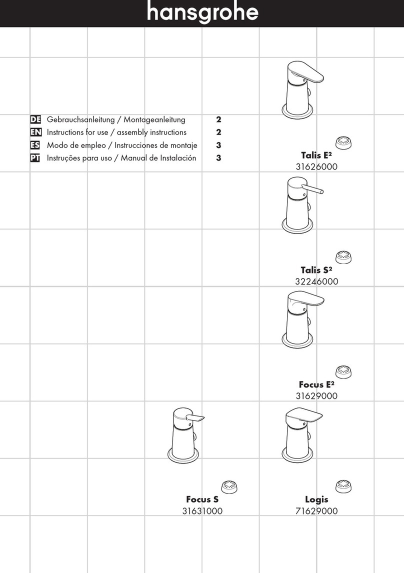 Hans Grohe Talis E2 31626000 Instructions for use/assembly instructions