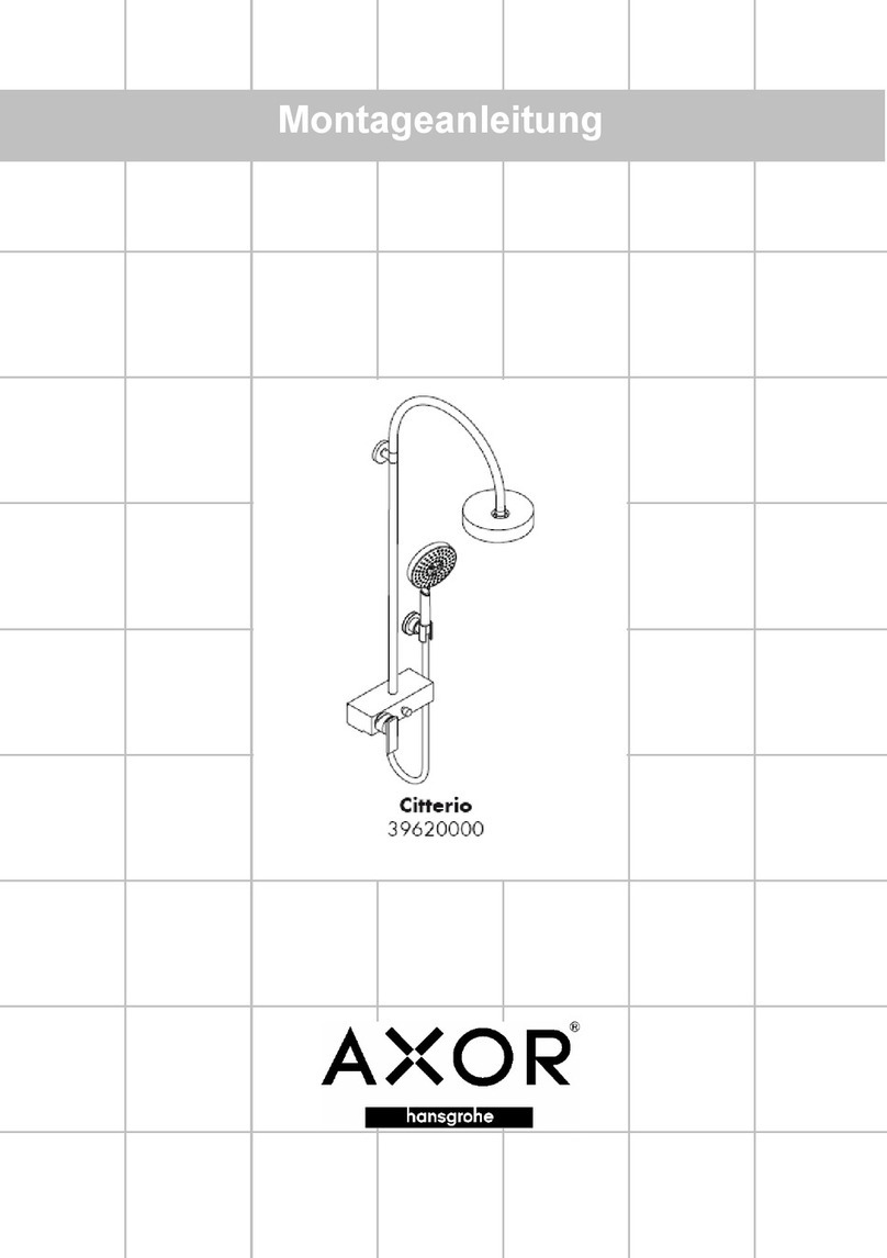 Hans Grohe AXOR Citterio 39620000 User manual Hans Grohe AXOR Citterio 39620000 User manual
