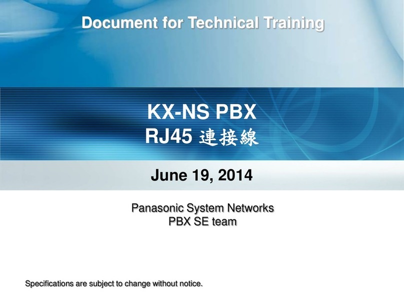 Panasonic KX-NS Series Installation guide