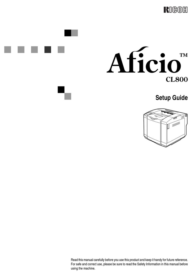 Ricoh Aficio CL800 User manual
