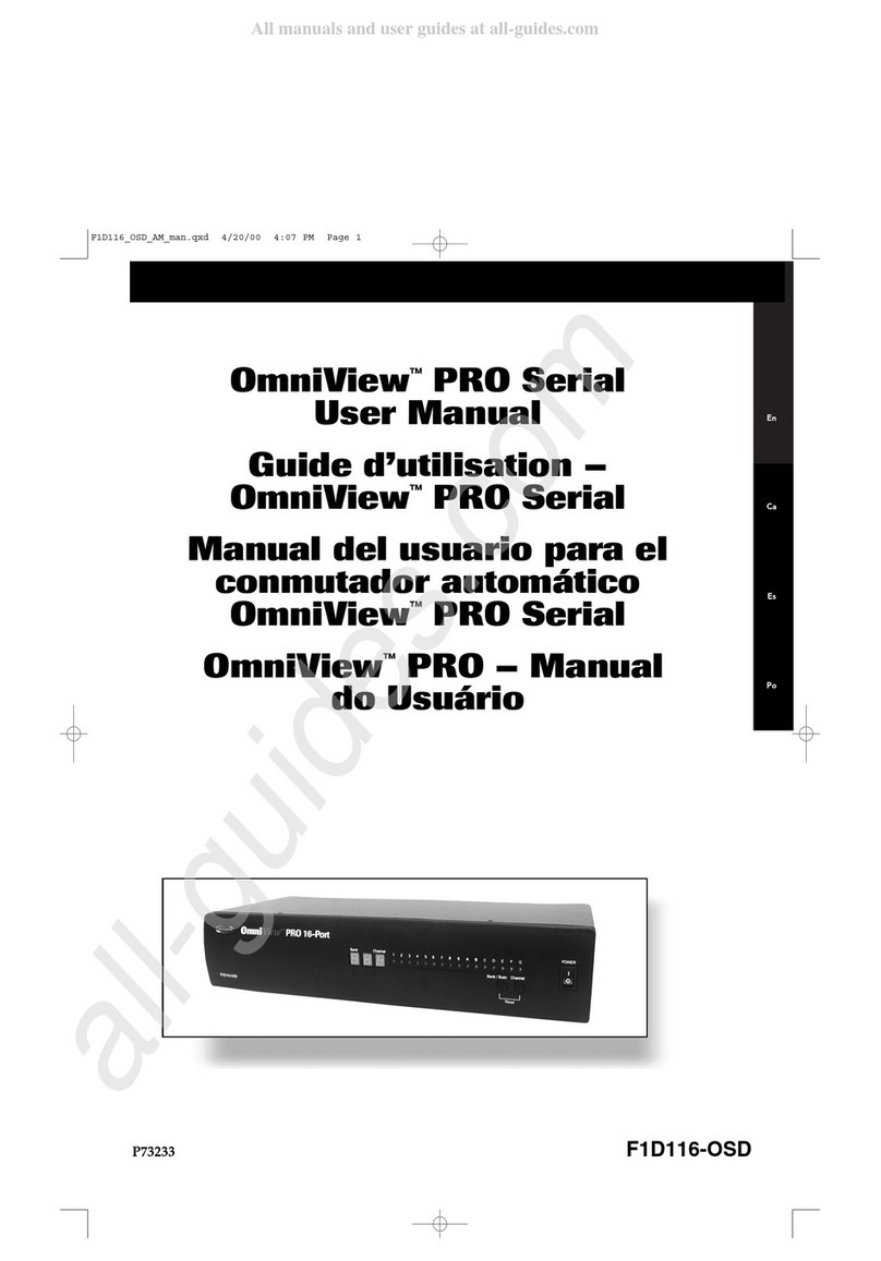 Belkin OmniView Pro Series User manual