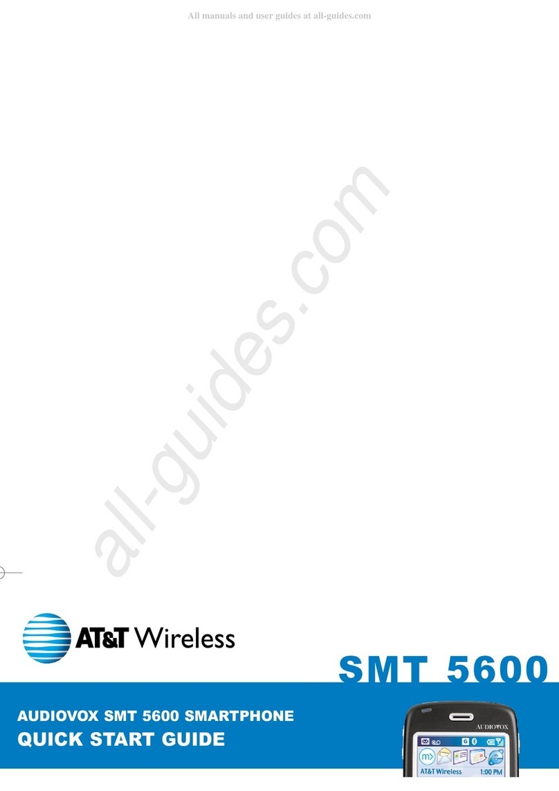 Audiovox SMT 5600 User manual