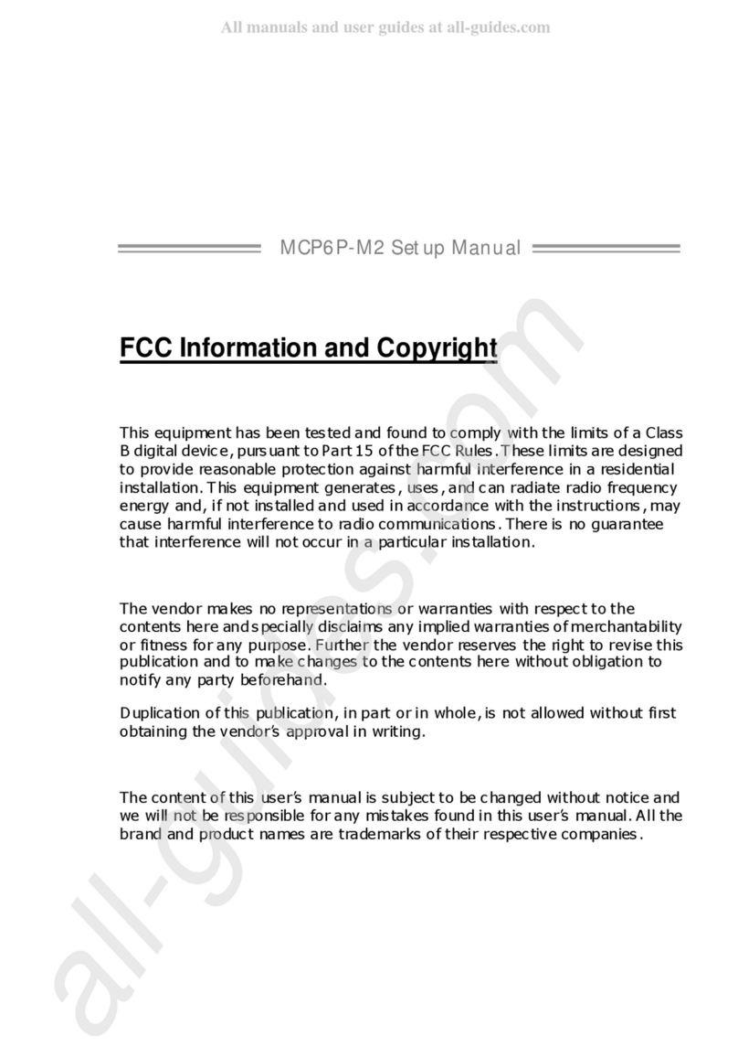 Biostar MCP6P-M2 Setup manual