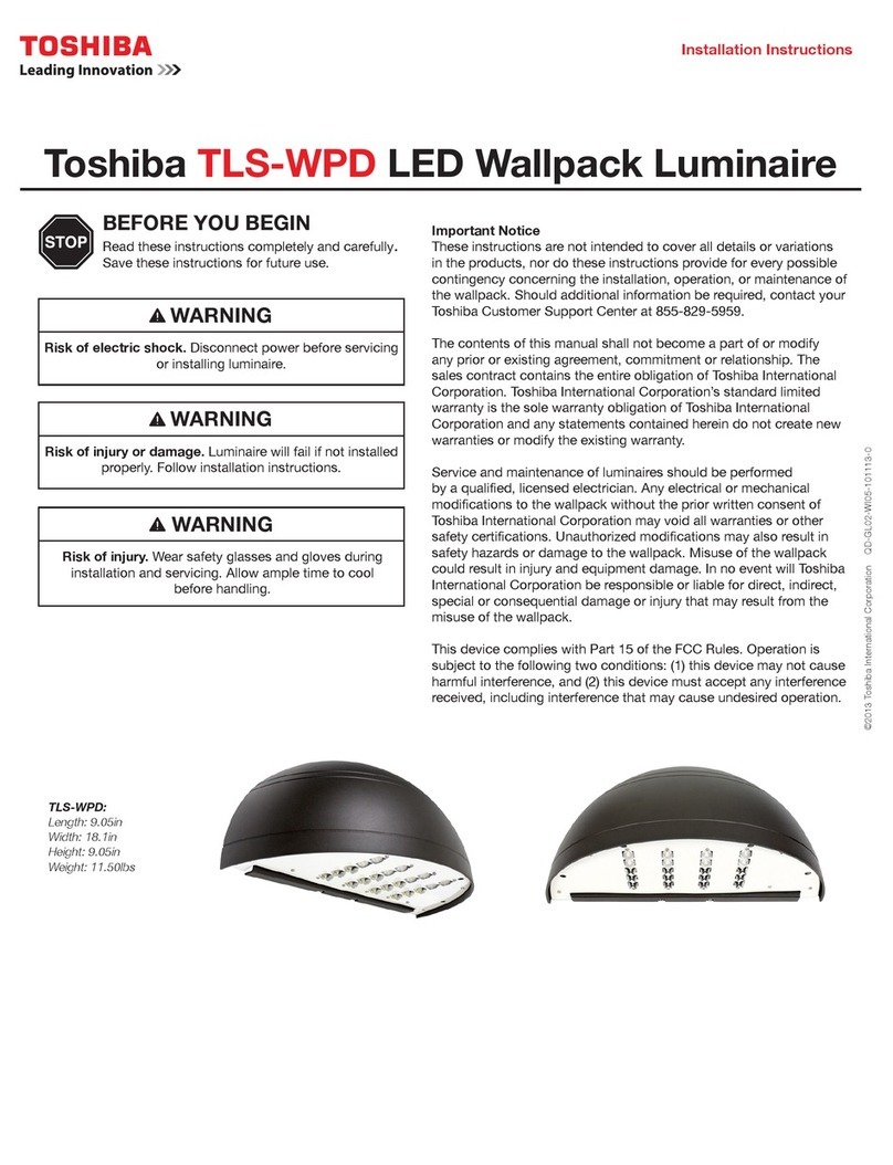 Toshiba TLS-WPD installation instructions