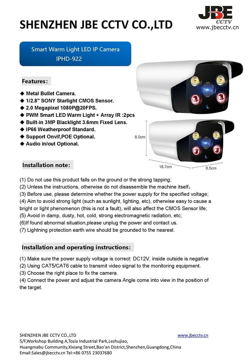 JBE CCTV IPHD-922 quick start guide