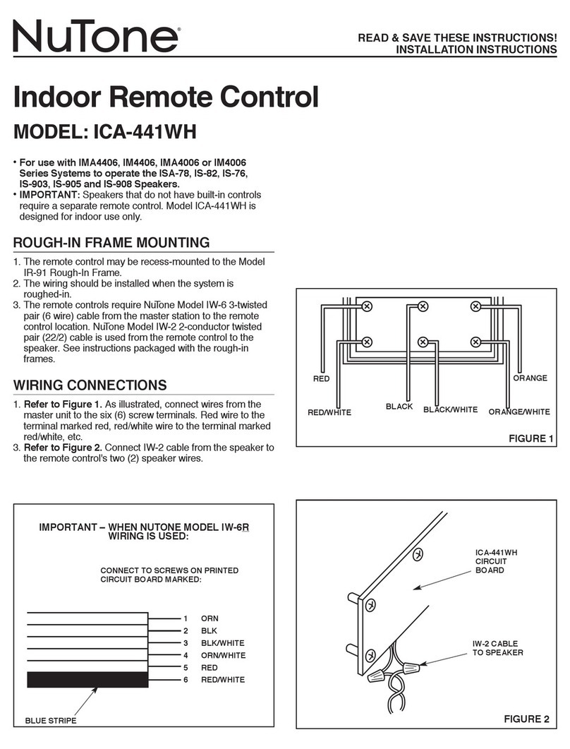 NuTone ICA-441WH installation instructions
